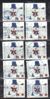 Volledig Boekje Sneeuwman Kerst / Noël 2011 - Used Stamps