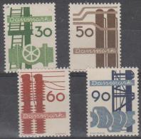 DENMARK - 1968 Industries (shipbuilding). Scott 449-452. Mint Hinged * - Nuovi