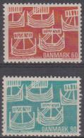 DENMARK - 1969 Ancient Ships. Scott 454-455. Mint Light Hinge* - Nuovi