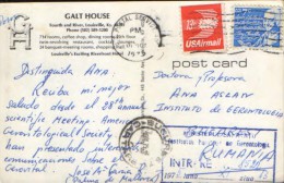 USA - Postcard  1975 -Illustrated Addressed,Pr. Dr. Ana Aslan Of Romania Inventor Geriatric Product Aslavital  - 2/scans - Louisville