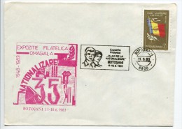 Romanian Postmark -  35 Years Nationalisation  (publicity) - Storia Postale