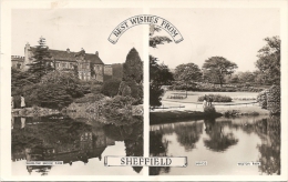 GB - Y - Best Wishes From Sheffield - Multiview : Whirlow Park, Weston Park - E. W. & S. Ltd. N° SFD/C/2 (circ. 1963 - Sheffield