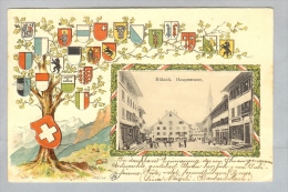 AK ZH Bülach 1905-05-31 Prägelitho Wappen Fotofenster LAZ - Bülach