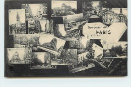 PARIS - Souvenir De Paris 14em, Carte Multivues. - Arrondissement: 14