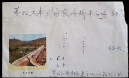 CHINA CHINE DURING THE CULTURAL REVOLUTION HEILONGJIANG TO JIANGSU DAFENG COVER  WITH STAMP 8f - Storia Postale