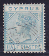 Chypre N°9a - Vert-émeraude - TB - Used Stamps