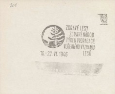 J0993 - Czechoslovakia (1945-79) Control Imprint Stamp Machine (R!): Forest Week 46. Promoting Public Importance Forests - Proeven & Herdrukken