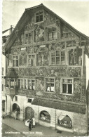 Suisse Cp Sm Photo Schaffhausen Haus Zum Ritter Maison Du Chevalier - Autres & Non Classés