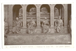Cp, 93, Saint-Denis, La Basilique, Tombeau De Louis XII, Les Quatre Apôtres - Saint Denis