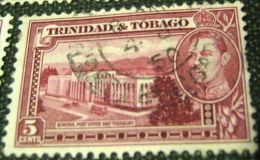 Trinidad And Tobago 1938 General Post Office And Treasury 5c - Used - Trinité & Tobago (...-1961)