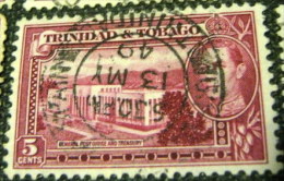 Trinidad And Tobago 1938 General Post Office And Treasury 5c - Used - Trinidad & Tobago (...-1961)