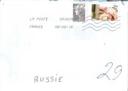 France à Moscou Beaujard; Broderie - Briefe U. Dokumente