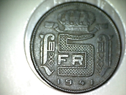 Belgique 5 Francs 1941 FR - 5 Francs