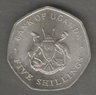 UGANDA 5 SHILLINGS 1987 - Uganda