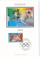 FRANCE - 3 Cartes Soie - Jeux Olympiques De SYDNEY - 2000 - 2000-2009