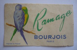 Carte Parfumée RAMAGE De BOURJOIS  88 X 53 - Maison DEJEAN à PEZENAS ( HERAULT) - Anciennes (jusque 1960)