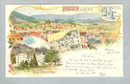 AK ZH Hausen A.A. 1903-04-27 Litho Orell Füssli #632 - Hausen Am Albis 