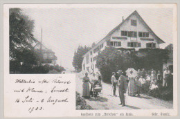 AK ZH Hausen Am Albis 1903 Sommer Foto Geb. Gugolz "Gasthaus Hirschen" - Hausen Am Albis 