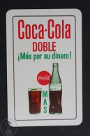 Advertising Coca Cola Pocket Calendar 1964 Spain - Coca Cola Doble - Edited: Heraclio Fournier Vitoria, Spain - Tamaño Pequeño : 1961-70