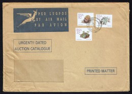 1992  Air Mail Letter To The USA  Franked R7.50 Succulent Definitives  R5, R2, R0.20 - Lettres & Documents