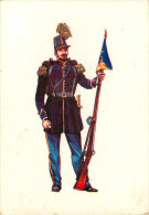 Militaria - Militaires - Uniformes - Régiments - 1er Groupe De Chasseurs - Carte Double - 2 Volets - 2 Scans - état - Regiments