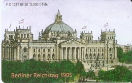 O 1212 TARJETA DE ALEMANIA DE 6 DM DE BERLINER REICHSTAG 1905 (NUEVA-MINT) TELECARD 95 - O-Series : Series Clientes Excluidos Servicio De Colección