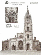 Prueba En Negro De La Catedral De Oviedo (Asturias). - Proofs & Reprints