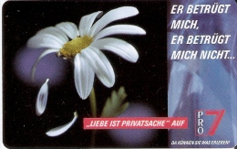 O 182 TARJETA DE ALEMANIA DE 6 DM DE UNA FLOR (NUEVA-MINT) FLOWER - O-Serie : Serie Clienti Esclusi Dal Servizio Delle Collezioni