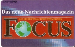 O 595 TARJETA DE ALEMANIA DE 6 DM DE FOCUS - O-Reeksen : Klantenreeksen