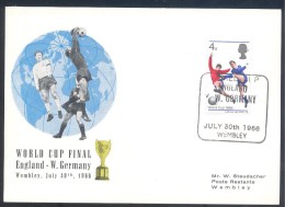 England 1966 Card: Football Fussball Soccer Calcio FIFA World Cup England: Final Game Wembley: England Germany Rimet Cup - 1966 – Engeland