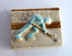 1 FEVE  Artisanale Ancienne SPORTS D'HIVER HOCKEY SUR GLACE - PRIME LA GLISSE 1992 BORDS BISEAUX (1) SPORT - Sport