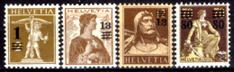 Svizzera-172 - 1915 - Unificato: N. 145/148 (+) MLH - Privi Di Difetti Occulti. - Unused Stamps