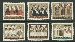 Yugoslavia Regional Costumey Michel Cat. 964 - 969  Year 1961 MNH - Unused Stamps