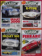 4 Revues Classic And Sportscar. 1995-1996. En Anglais. Healey Ferrari Jaguar MG BMW Triumph Ford Bentley Lancia  Morris - Auto