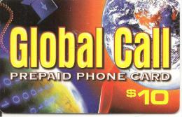 CARTE-PREPAYEE-USA-10$-NETWORK-GLOBAL CALL-EPAIS-R° GLACE-GRATTE-TBE - Sonstige & Ohne Zuordnung