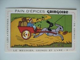 BUVARD GRINGOIRE Pains D'Epices Le MEUNIER, GRINGO Et L'ANE N°3. Les AVENTURES De GRINGO. Années 50. TBEtat - Honigkuchen-Lebkuchen