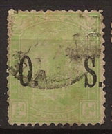 SOUTH AUSTRALIA 1899 1/2d OS SG O80 U TP56 - Usati
