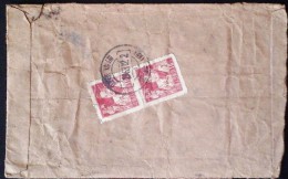 CHINA CHINE1963.12.2. SHANDONG LINZI  TO SHANDONG HUANGXIAN Reg. COVER WITH STAMP 10f X2 - Briefe U. Dokumente