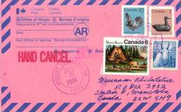 1986  Used AR Card  From USA - Cartas & Documentos