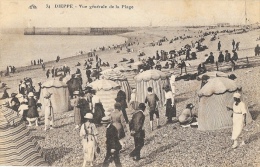 Dieppe (Seine-Inférieure) - Vue Générale De La Plage - Carte CAP N°43 - Dieppe