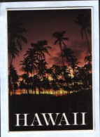 United States - Postcard In 1996 - Hawaii - Hawaiian Sunset - 2/scans - Honolulu