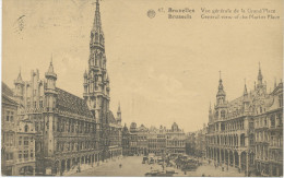 Alte AK Bruxelles Brüssel 1935, Vue Generale De La Grand Place, Marktplatz - Märkte