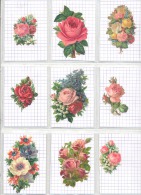 Delcampe - Lot De 9 Découpis  - Fleurs (sp1) - Fleurs