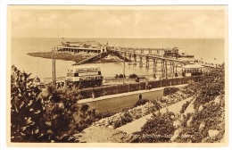 RB 1037 -  Postcard - Bus Near The Old Pier - Weston-Super-Mare Somerset - Weston-Super-Mare