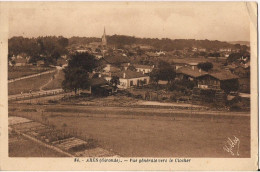 ARES VUE GENERALE VERS LE CLOCHER CPA NO 54 - Arès