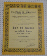 Sa De L'Alcazar De Marseille - Cine & Teatro