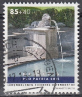 Svizzera, 2012 - 85 + 40fr Eichberg Estate Lion Fountain - Nr.B749 Usato° - Gebraucht