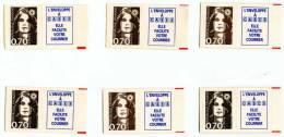 MARIANNE DU BICENTENAIRE (Lot De 6) - 1989-1996 Marianna Del Bicentenario