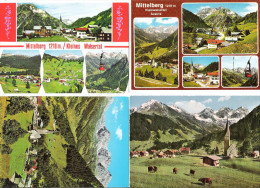 Österreich - 4 AK - Mittelberg - Kleines Walsertal - Kleinwalsertal - Vorarlberg - Kleinwalsertal