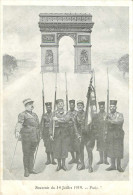 Militaria - Militaires - Régiments - Paris - Arrondissement 08 - Arc De Triomphe - Souvenir Du 14 Juillet 1919 - état - War 1914-18